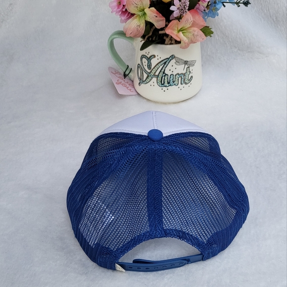 New O'Neill Le Paradis Youth Trucker Hat color Blue size ONE. - Picture 4 of 6